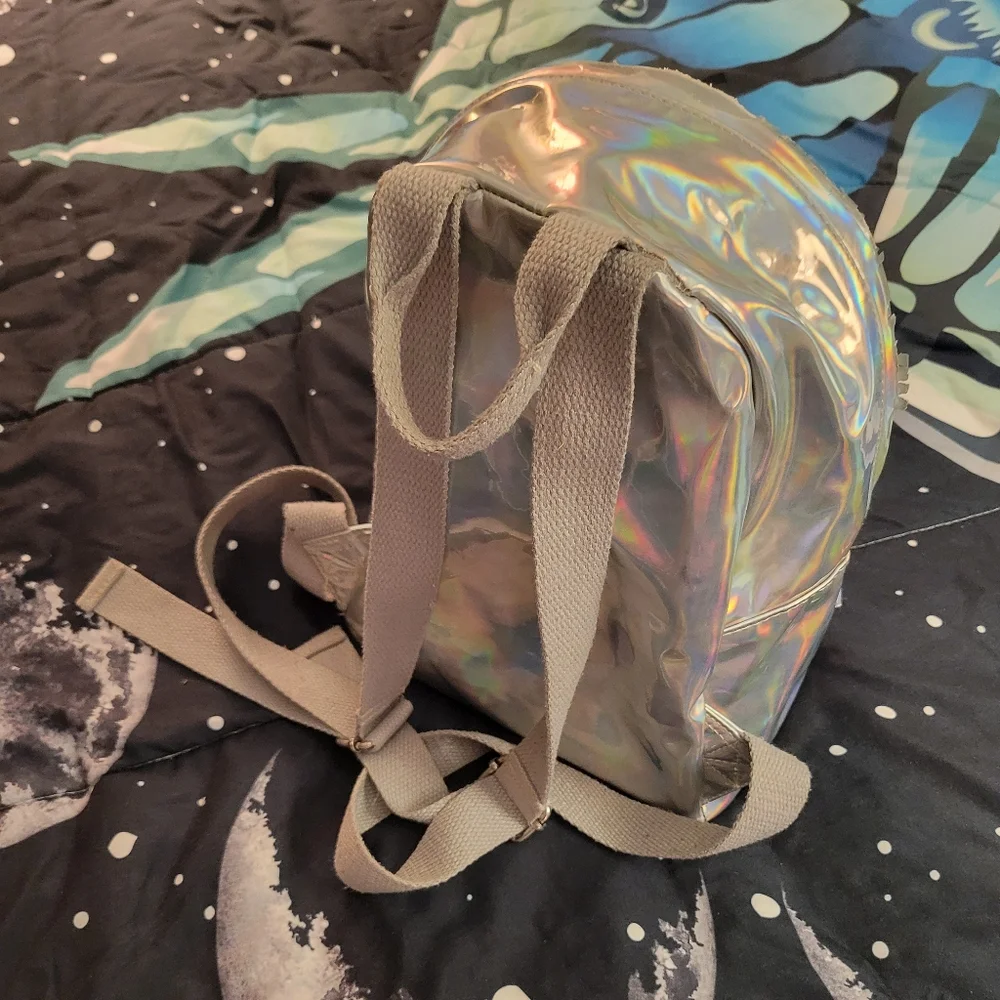 Holo/chrome Colored Backpack & Side Purse